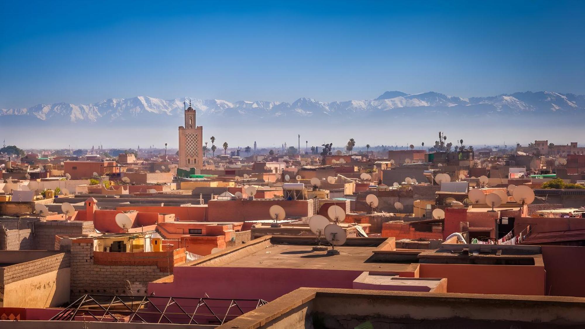 Appartement Renove Avec Style Et Parking Surveille Marrakesh Buitenkant foto